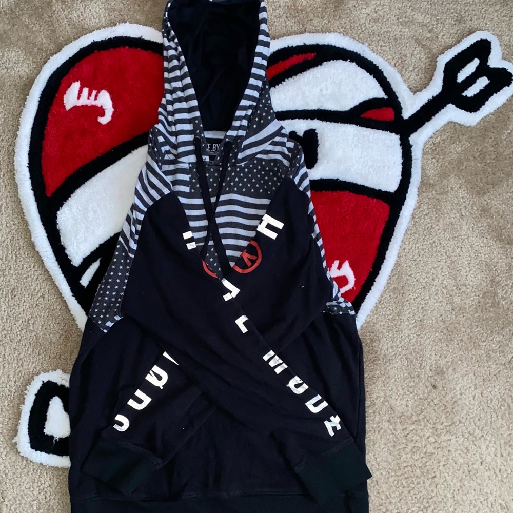Five By Five Striped Hoodie
